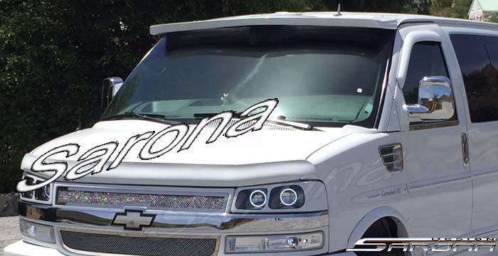 Custom GMC Savana Van  All Styles Sun Visor (1996 - 2024) - $390.00 (Part #GM-012-SV)